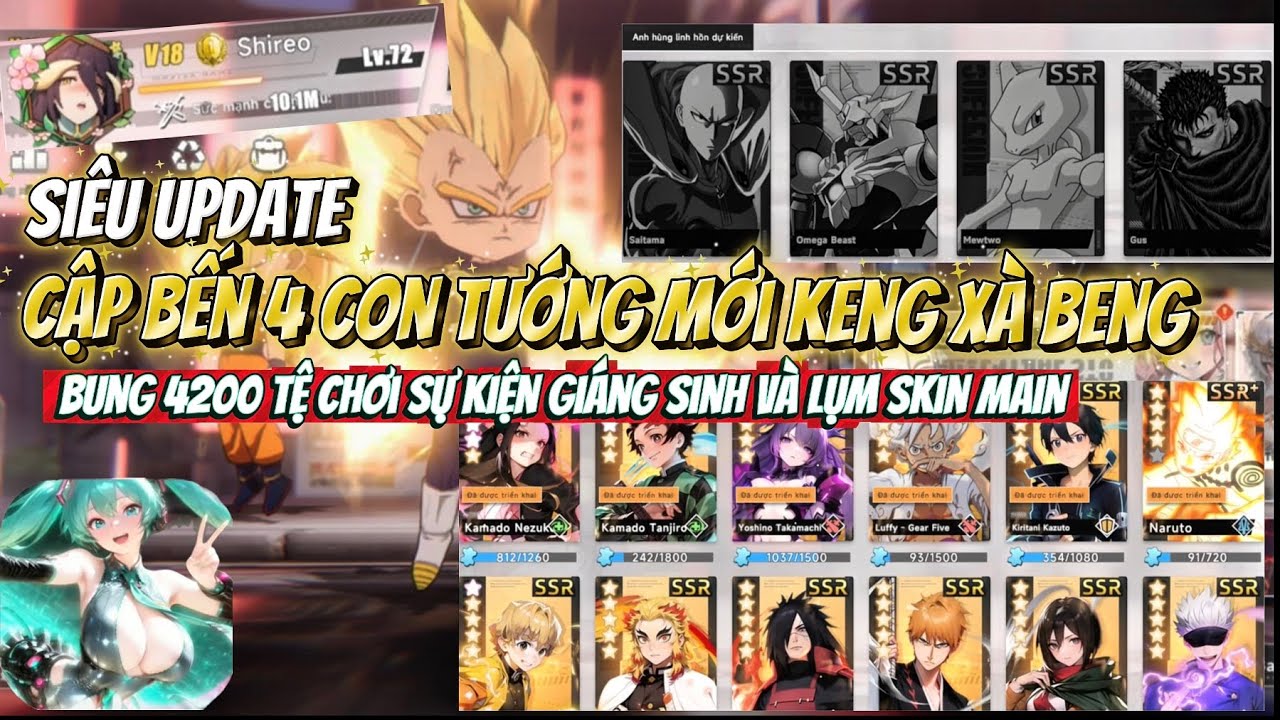 Siêu Đại Chiến X7 #8: Big Update 4 Con Tướng Mới Sắp Ra Mắt, Xả 4000 Tệ Siêu Chất