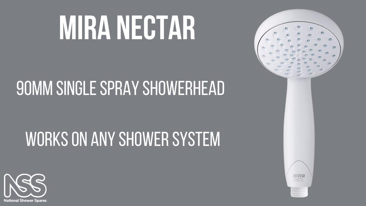 Mira Nectar 90mm Single Spray Showerhead White 1703.298 YouTube