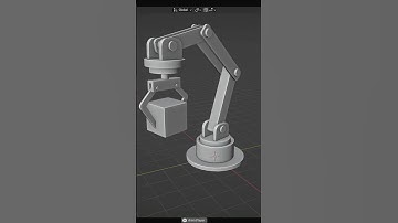 Hoe monteer en animeer je een robotarm in Blender?