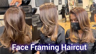 How To: Face Framing Haircut Easy way / Perfect Face Framing Haircut / Haircut Tutorial/ step cut /