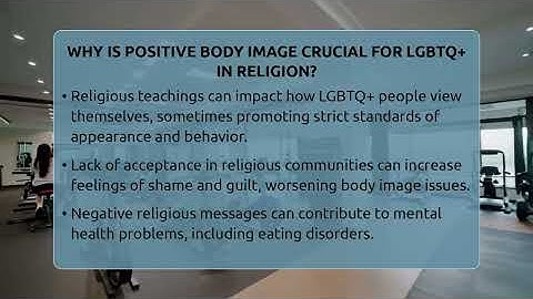 Why Is Positive Body Image Crucial For LGBTQ+ In Religion? - Inside Body Image