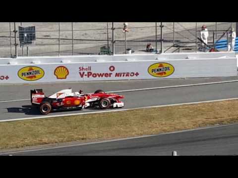 Sebastian Vettel and Kimi Raikkonen Race at Daytona 2016 Ferrari Finali Mondiali