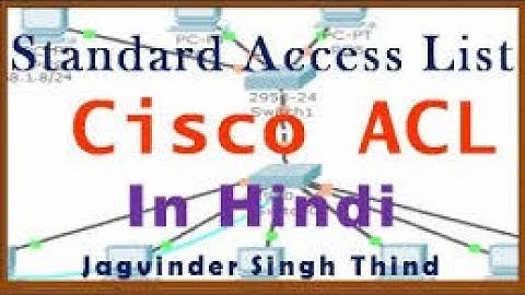 Standard Access List (ACL) for the Cisco CCNA - Part 1