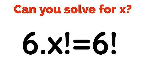 A nice factorial equation | Olympiad Mathematics
