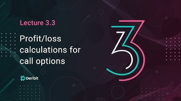 3.3 Profit/loss calculations for call options - Deribit Options Course Basics