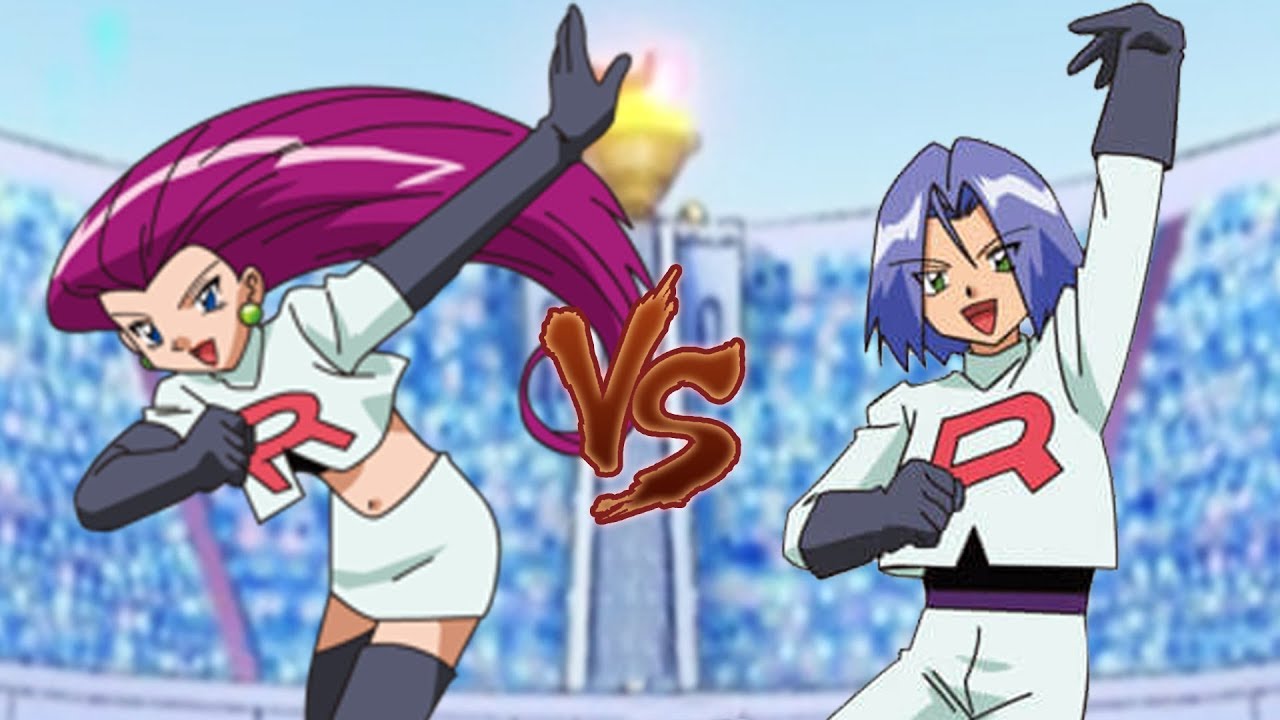 Pokemon Battle Jessie Vs James (Pokemon Team Rocket Jessie and James Face off!)