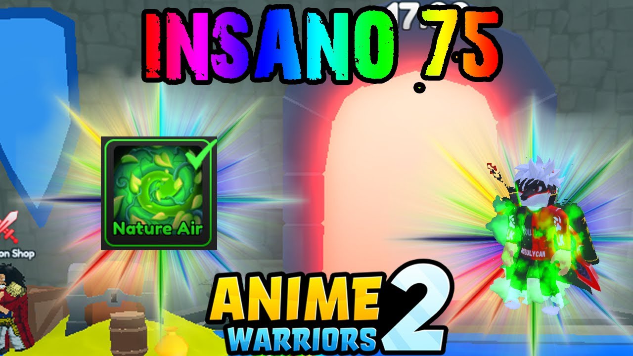 TOP GLOBAL CARREGANDO ROOM 75 E TOWER IMPOSSIVEL ?! ANIME WARRIORS SIMULATOR  2 (ROBLOX)#70K 