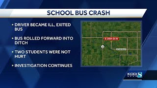 Report: School Bus Crashes Into Ditch As Driver Gets Ill