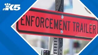 First work zone speed camera in effect on I-5