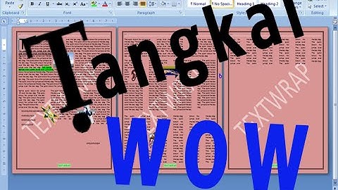 MS Word Last Lesson | Picture Insert Dan | Text Wrap Hman Dan | Document Protect Dan | Mizo Tawngin