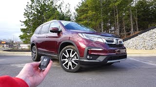 2019 Honda Pilot Elite Start Up Test Drive Walkaround And Review