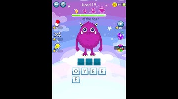 Word Monsters Level 19 Answers Solved Walkthrough Solution