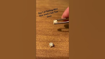 Day 1 of Rolling Mini Dice Until I Get Two Ones #shorts #gambling #gaming #daily #cool #dice