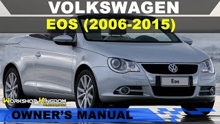 VOLKSWAGEN EOS (2006-2015) Owner's User Manual - English - PDF Download