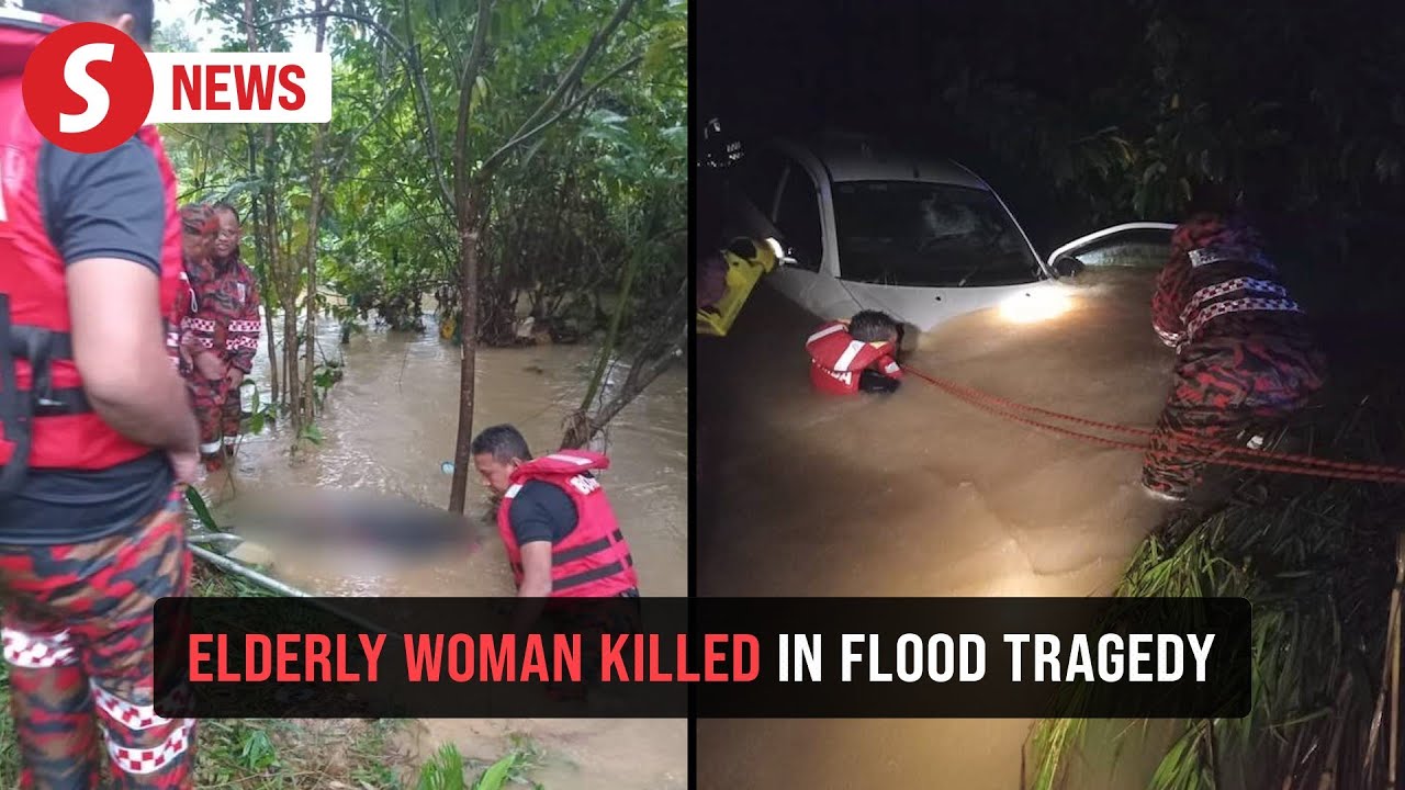 Elderly woman dies after car swept away by floodwaters in Tanah Merah ...