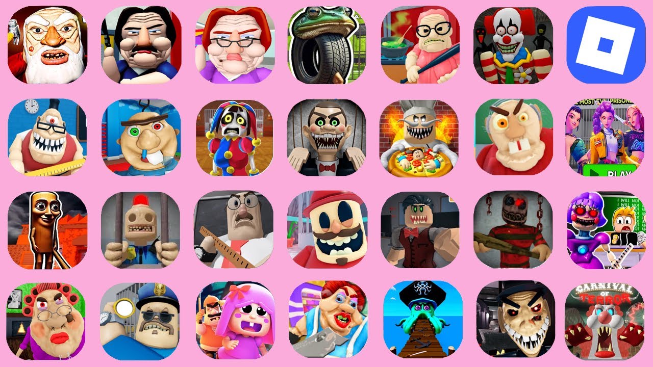 Roblox, RUN FROM GRANDPA!, BEN'S HIDEOUT ESCAPE!, Betty's Nursery!, BARRA'S GRANNY HOUSE!