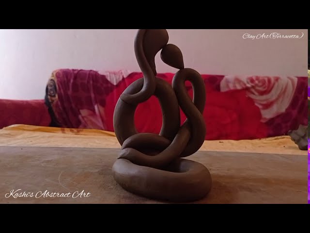 Easy Abstract Clay Art// How To Make Terracotta Art Figure// Folk  musician//2020 