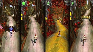 Temple Run 2 Jungle Fall Four Characters - Zack Wonder - Guy Dangerous - Scarlett Fox - Karma Lee
