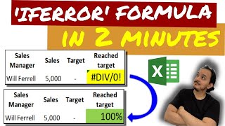 ⚠️ How to remove errors in Excel formulas (IFERROR) in 2 minutes