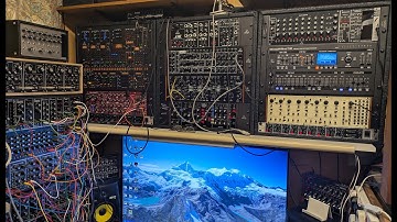 8 Behringer Synths quickly demoed play the same sequence in a short chaotic video.
