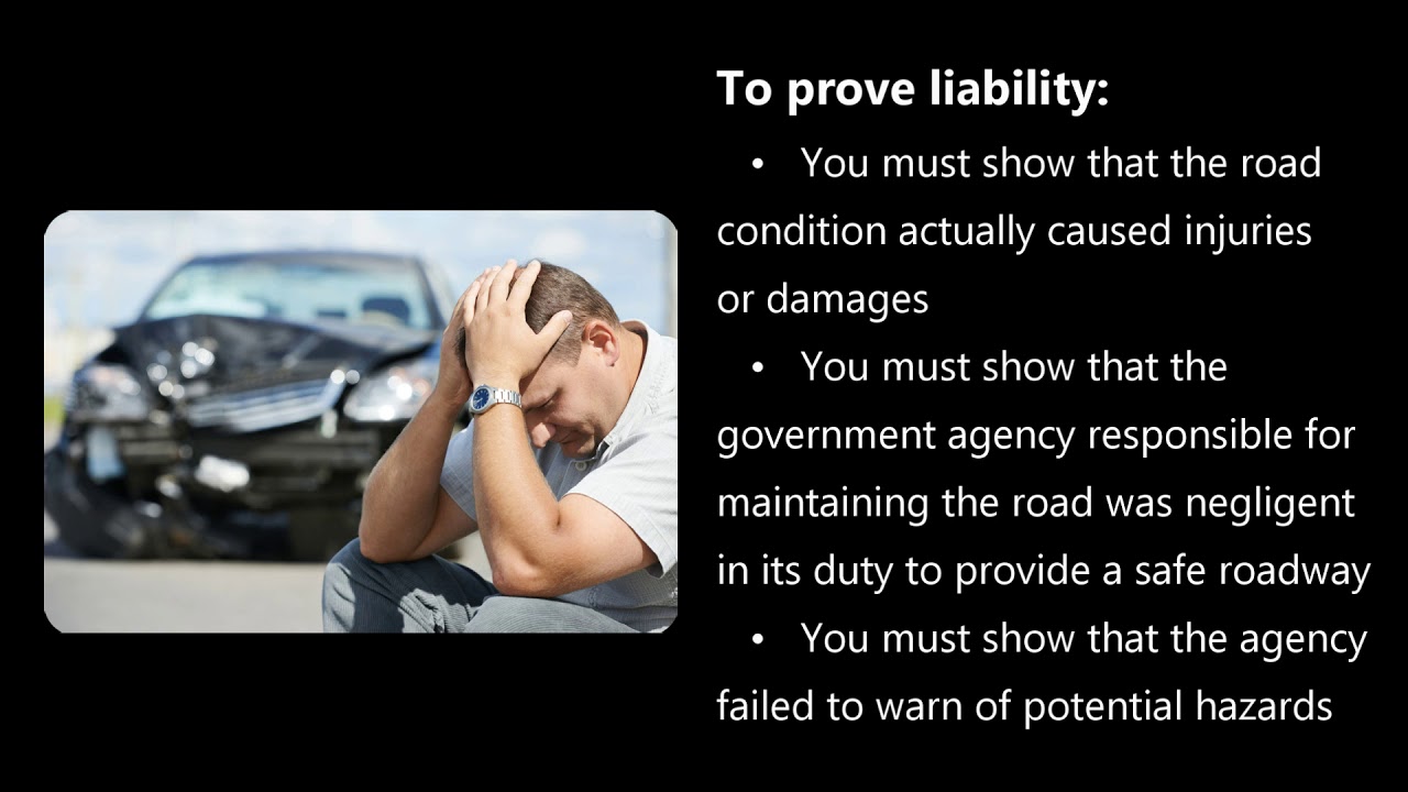 Car Accidents Due to Poor Road Conditions