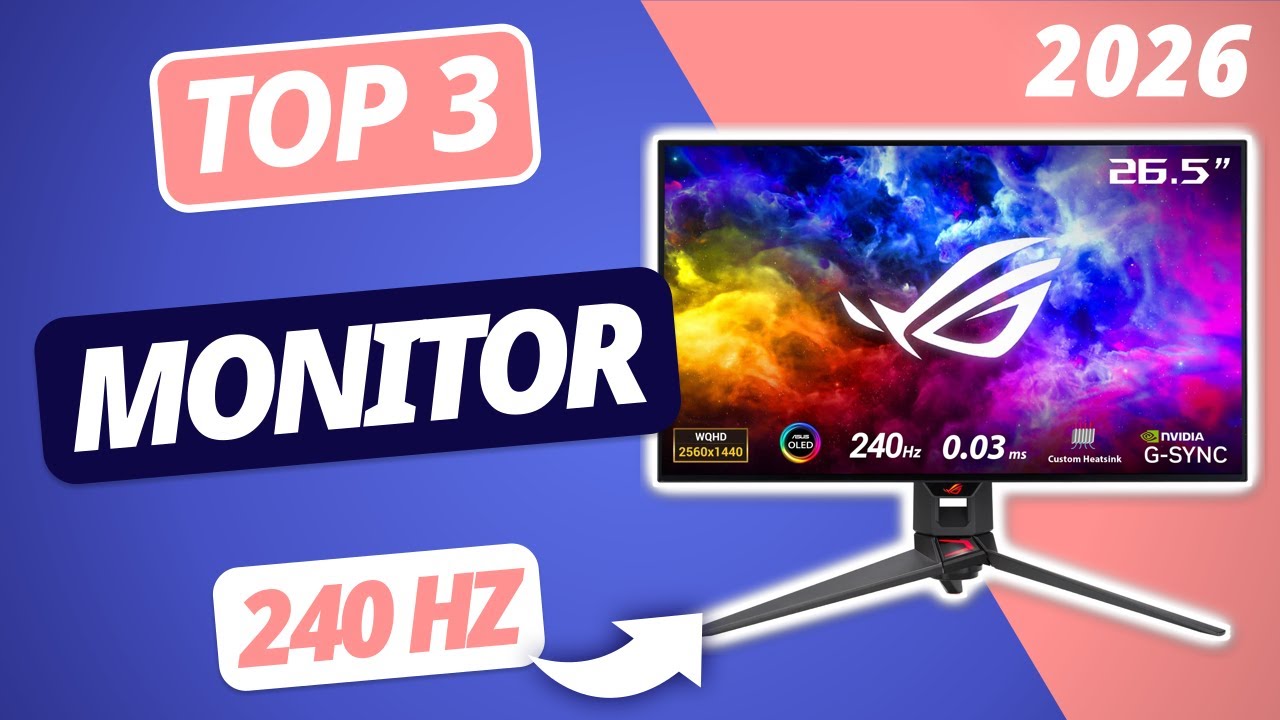 Der Beste GAMING MONITOR 2026 Mit 240Hz TOP 3 Monitore Im Vergleich 