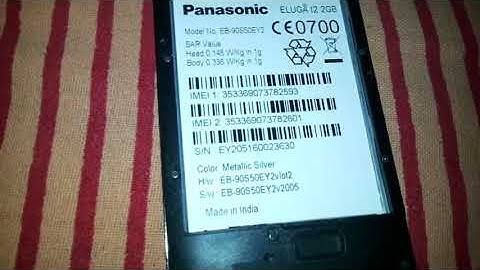 Reset Panasonic Eluga I2