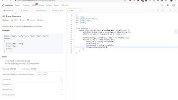 Leetcode 49 - Group Anagrams Jenny 算法刷题练习