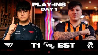 T1 vs. EST 매치 하이라이트 | 플레이-인 Day 1 | 2024 MSI