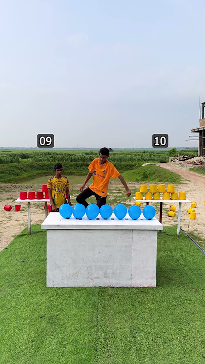 who will pop the 20 ballon first ?