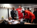 TYSON FURY HAVING HIS HANDS WRAPPED & TELLS VITALI KLITSCHKO THAT HE WILL CALL HIM OUT AFTER FIGHT!
