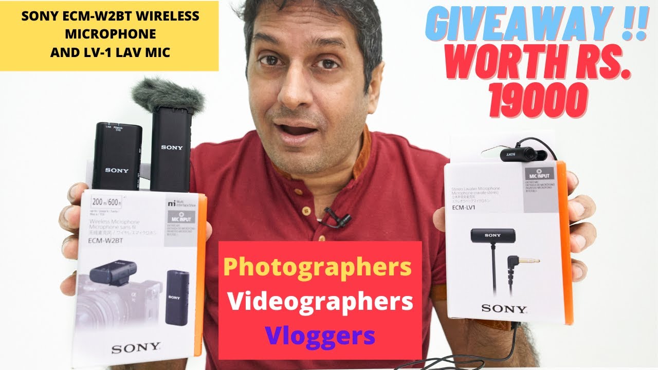 UNIQUE Sony ECM-W2BT Wireless Microphone !! - YouTube