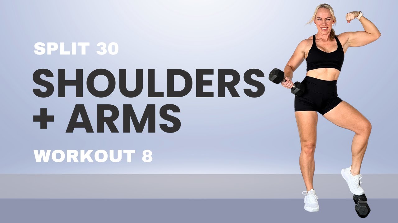 Плечи, спина и руки 💪 30 мин. Силовые упражнения на тягу и отжимание