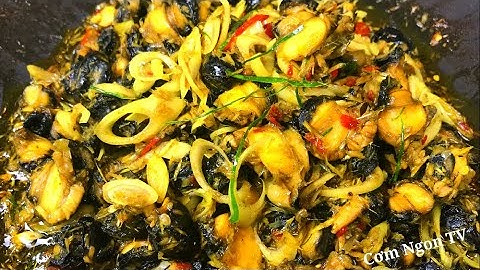 Cách làm ỐC XÀO SẢ ỚT ngon giòn, không nhớt