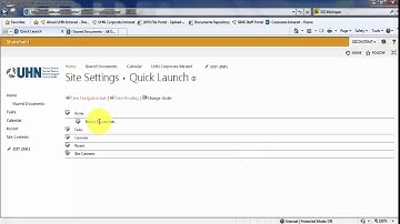 How to Modify the Quick Launch (SharePoint 2013)