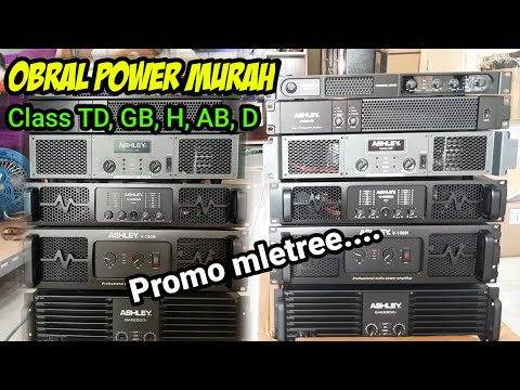 full Power Ashley || Buka bukaan Harga !? || Obral power Amplifier Murah !!