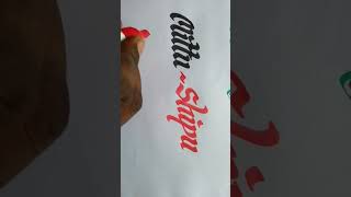 Mittu Shipu Name Sketch Pen Writing Video Calligraphy Handwriting Video English YouTube Short Video