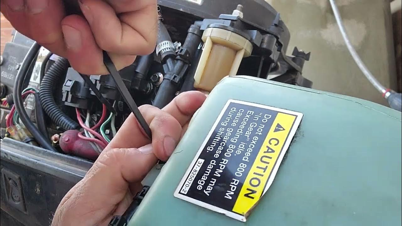 Mercury Trackrer Outboard Motor " low oil alarm fix" YouTube
