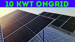 Elektr Tolovidan Qutulish Yoli 10 Kwt Ongrid Quyosh Tizimi