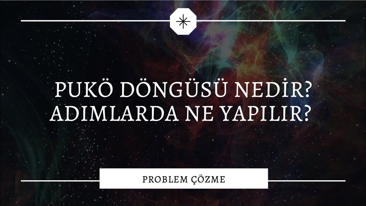 Problem Çözme -  PUKÖ döngüsü