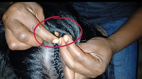 CORNROW Tutorial For Visual Learners  (Step-By-Step) Overhand & Underhand Method Explained! #2