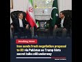 Iran Sends Fresh Proposal to U.S. via Pakistan #iran #usa  #pakistan #trump #ceasefire #news #shorts