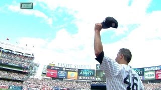 SF@NYY: Pettitte exits to a standing ovation