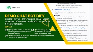 Chatbot Dify AI – Trợ lý số giúp doanh nghiệp vận hành chuẩn hóa quy trình HR, tiết kiệm thời gian.