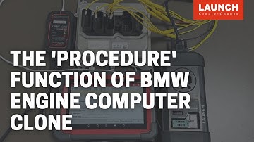 X-431 IMMO PRO | The "procedure" function on BMW for Engine Computer Replacement | LAUNCH