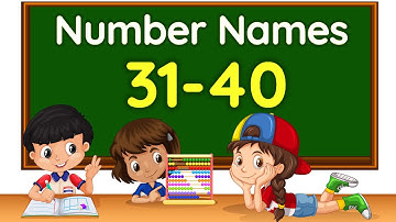 Number names | Number Name | Number spelling | Learn Numbers | Numbers 31-40 | Number name #numbers