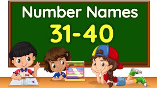 Number names | Number Name | Number spelling | Learn Numbers | Numbers 31-40 | Number name #numbers