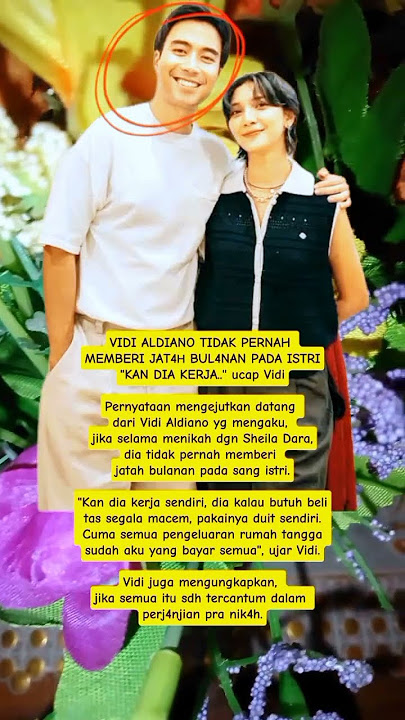 Vidi Aldiano tak pernah memberi u4ng bulanan ke istri #beritaterkini #shorts #vidialdiano #viral