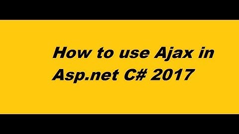 How to use Ajax in Asp.net C# to verify users from Database || How to use Ajax in Asp.net C#
