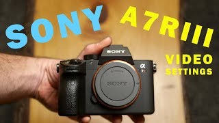 Sony A7R III Settings For Filmmaking